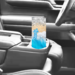 Tumbler inside a car cup holder – perfect for morning commutes, errands, or beach road trips.